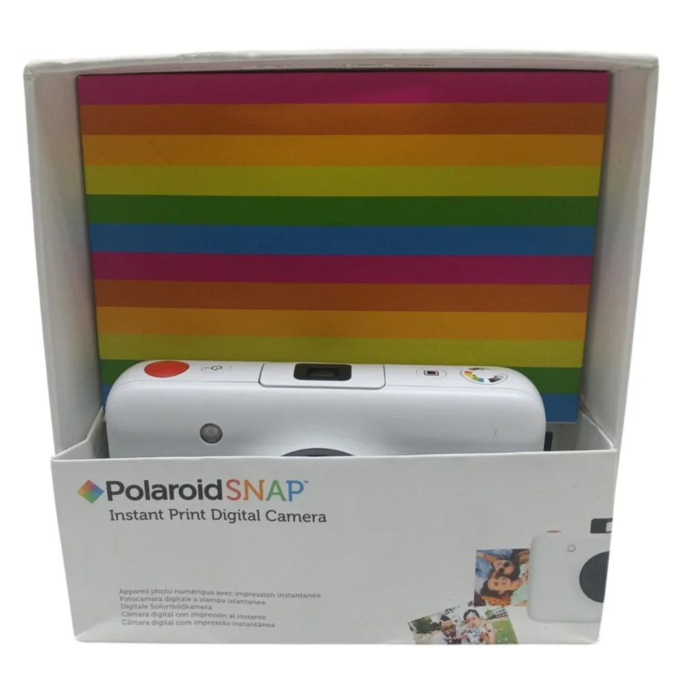 Polaroid Snap Instant Digital Camera White with Box & USB Charging Cable
